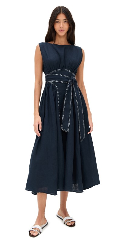 Merlette Verena Dress Navy