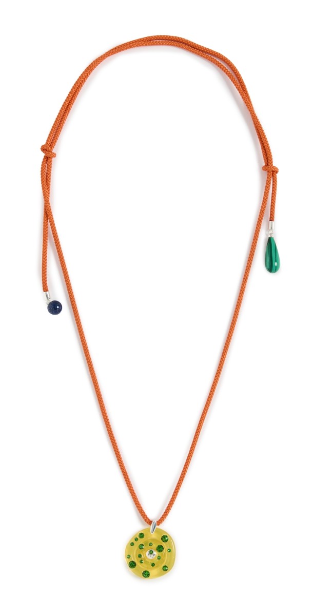 Fry Powers Resin Crystal Necklace Canary Mult