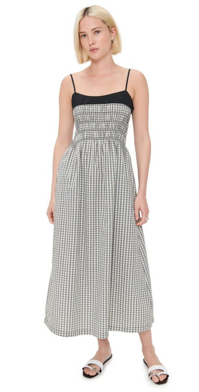 RAILS Primrose Dress Ivory Jet Gingham