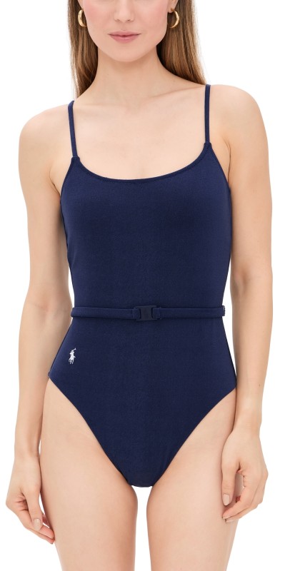 Polo Ralph Lauren Belted Kennedy One Piece Navy