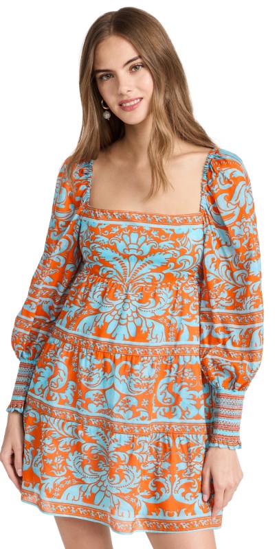 alice + olivia Rowen Babydoll Dress Forever Yours Sienna