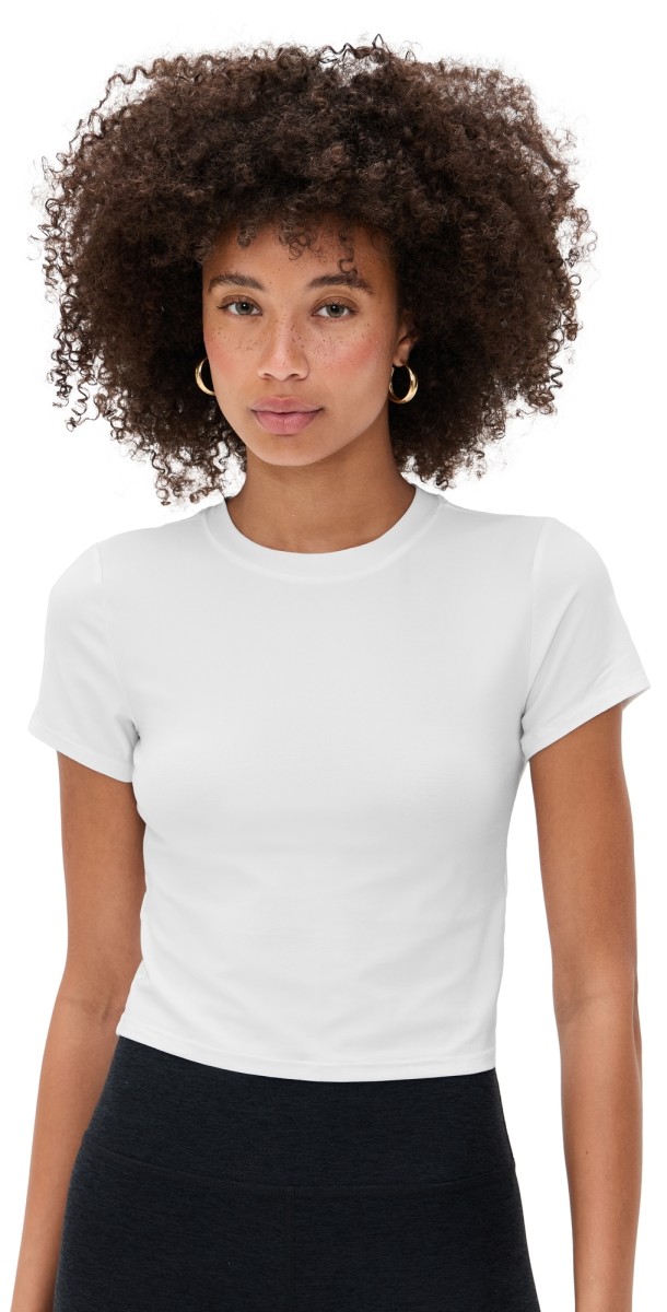 Beyond Yoga Featherweight Cropped Tee Nocturnal Navy