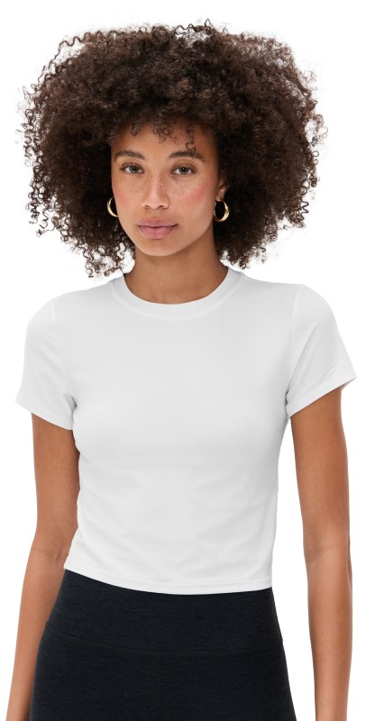 Beyond Yoga Featherweight Cropped Tee Nocturnal Navy