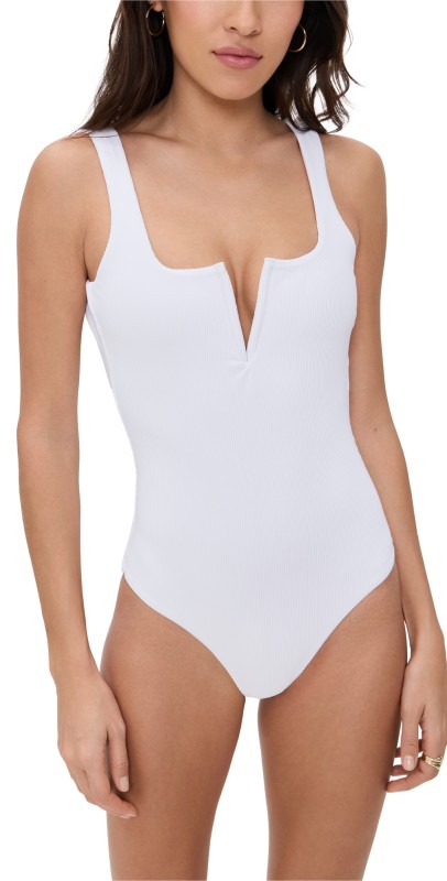Beach Riot Tropez One Piece White