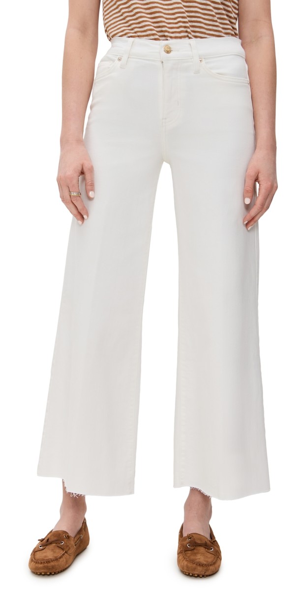 FRAME Le Palazzo Crop Jeans Au Natural Clean Raw After