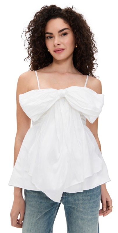 Aje Scarlett Top Ivory