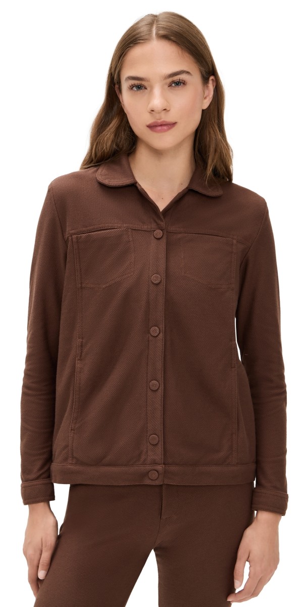 Peixoto Lola Shacket Cedar Latte