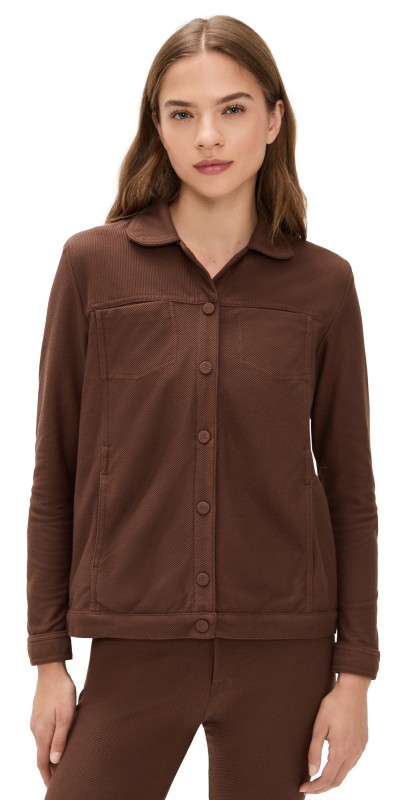 Peixoto Lola Shacket Cedar Latte