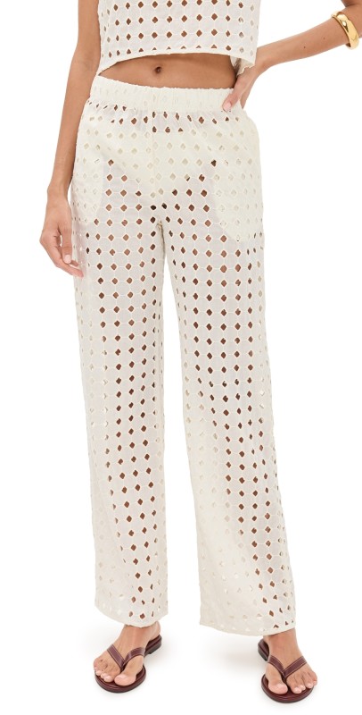 LE BOP Eyelet Odette Pants Black