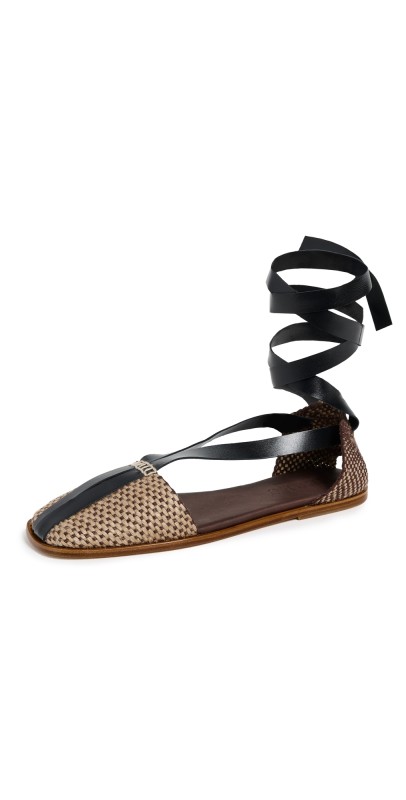Hereu Algoda Sandals Dark Brown/Black