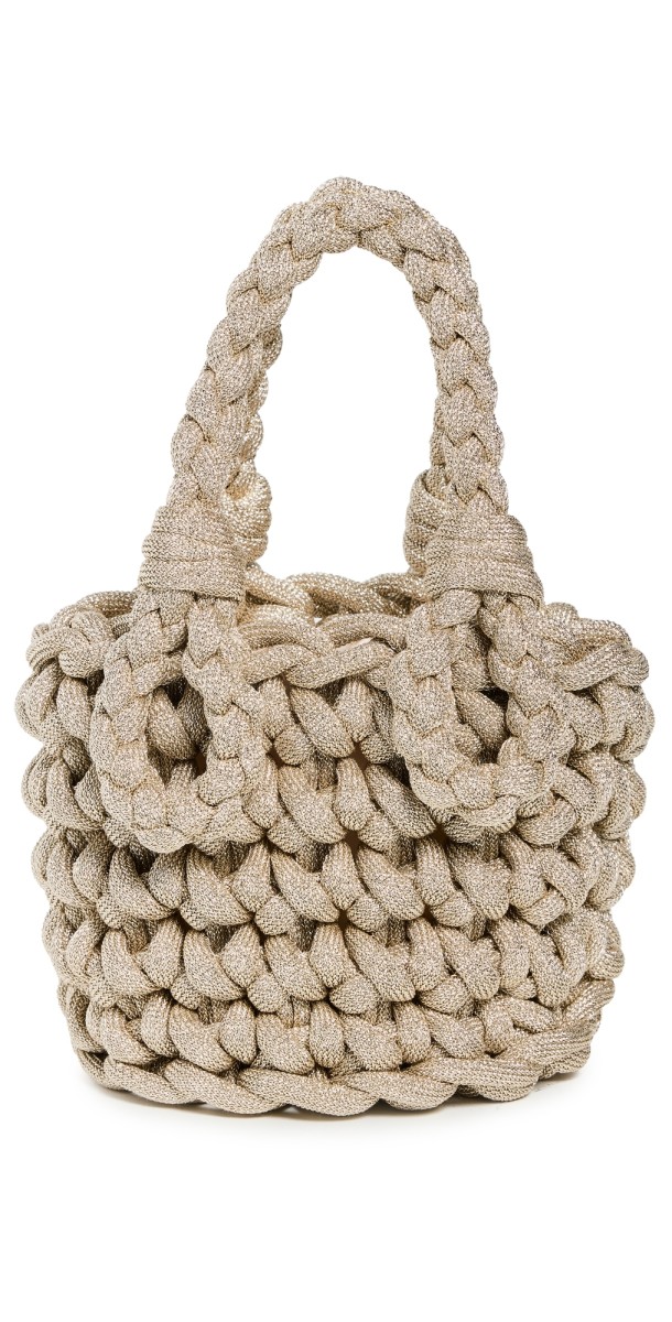 Johanna Ortiz Nautical Chic Mini Bucket Bag Silver