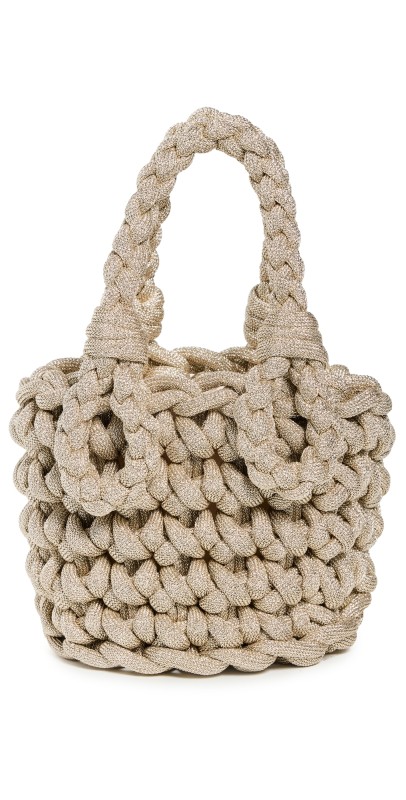 Johanna Ortiz Nautical Chic Mini Bucket Bag Silver