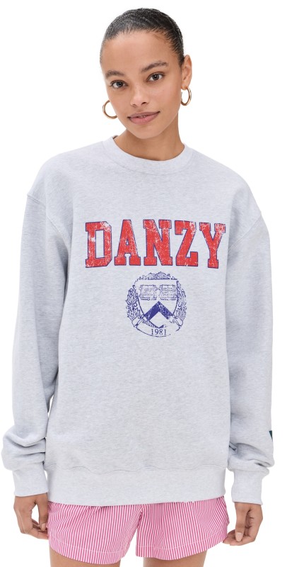 DANZY Danzy University Vintage Crew Sweatshirt Grey