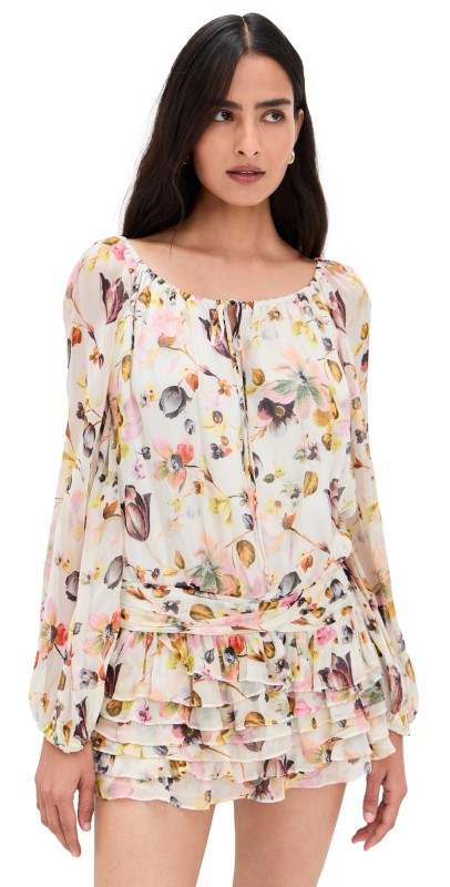 Amanda Uprichard Dallas Skort Romper Ambrose Print