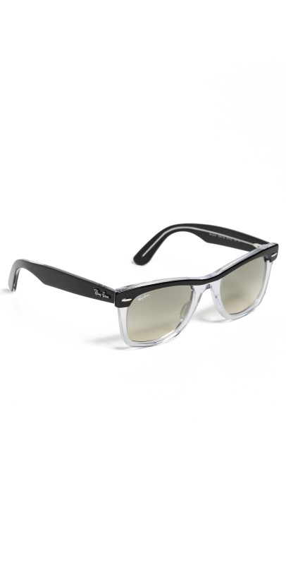 Ray-Ban 0RB2240 Sunglasses Black On Transparent