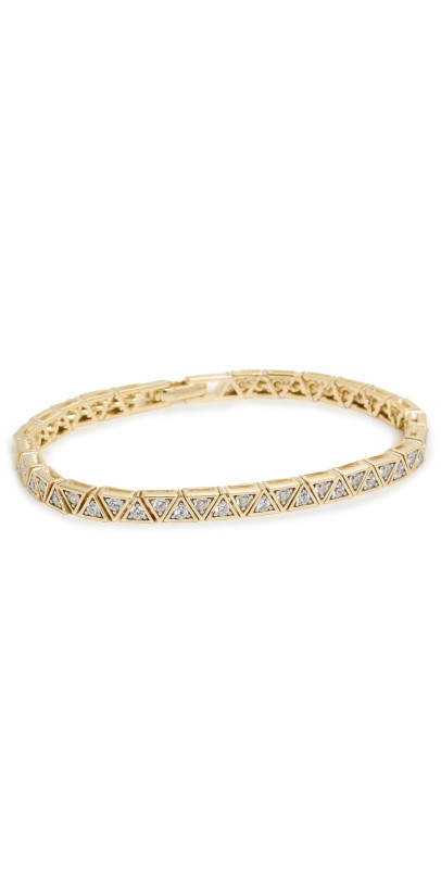 SHASHI Trigono Tennis Bracelet Gold