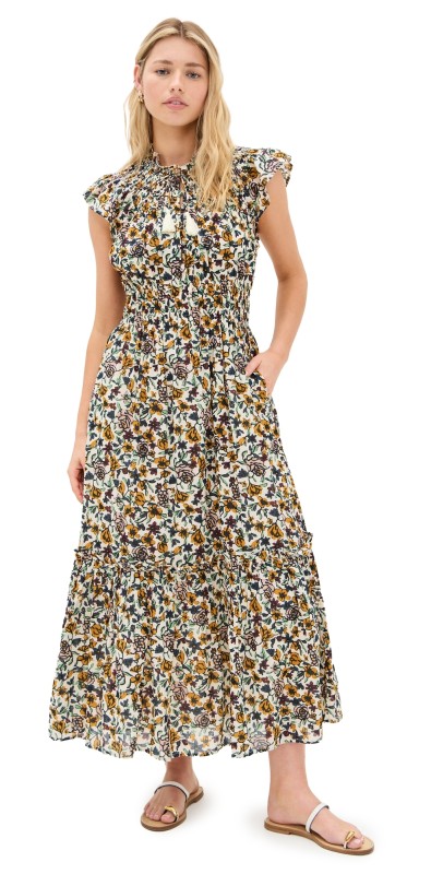Cleobella Indira Ankle Dress Wild Cosmos