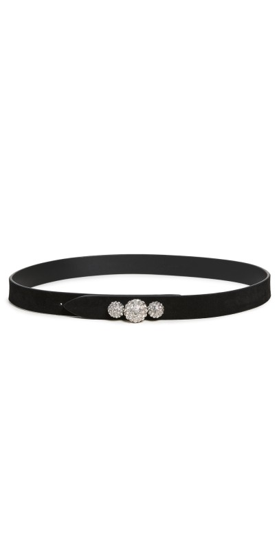 Isabel Marant Tabora Evening Strass Belt Black