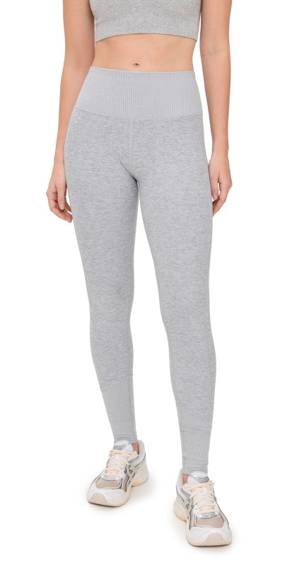 Alo Yoga High Waist Alosoft Lounge Leggings Athletic Heather Grey