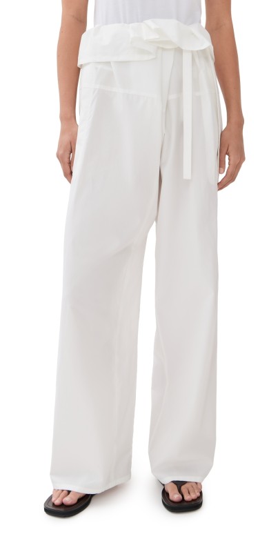 WARDROBE. NYC Fisherman Pants Off White