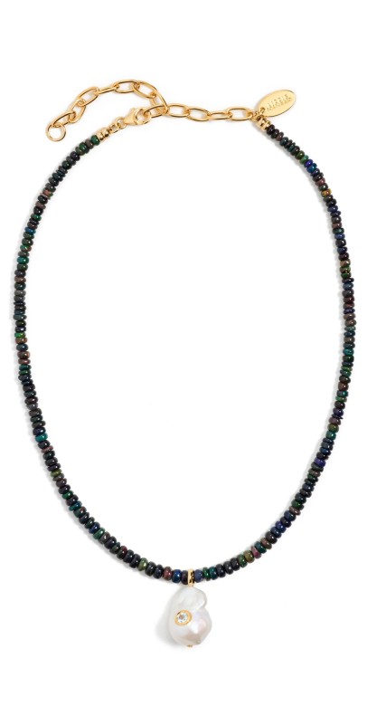 Lizzie Fortunato Castillo Necklace In Black Opal Mult
