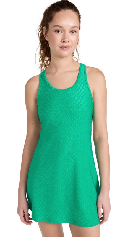 All Access Jacquard Cutout Dress Kelly Green Jacquard