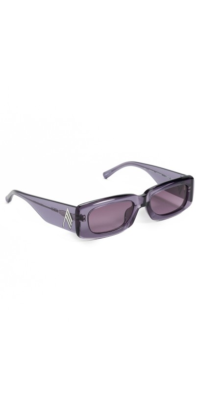 The Attico Mini Marfa Sunglasses Purple/Silver/Purpl