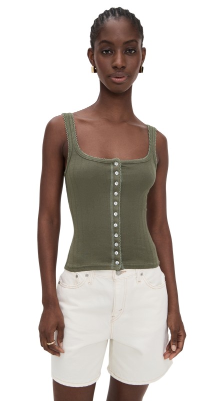Free People End Game Pointelle Tank Army