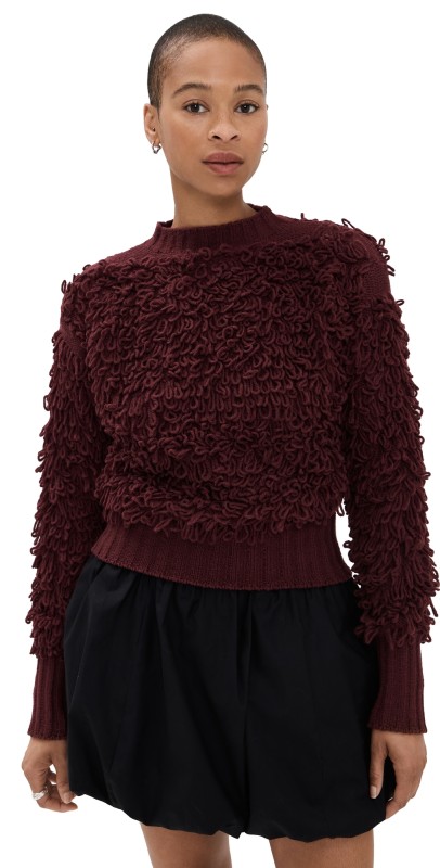 Molly Goddard Sara Jumper Burgundy