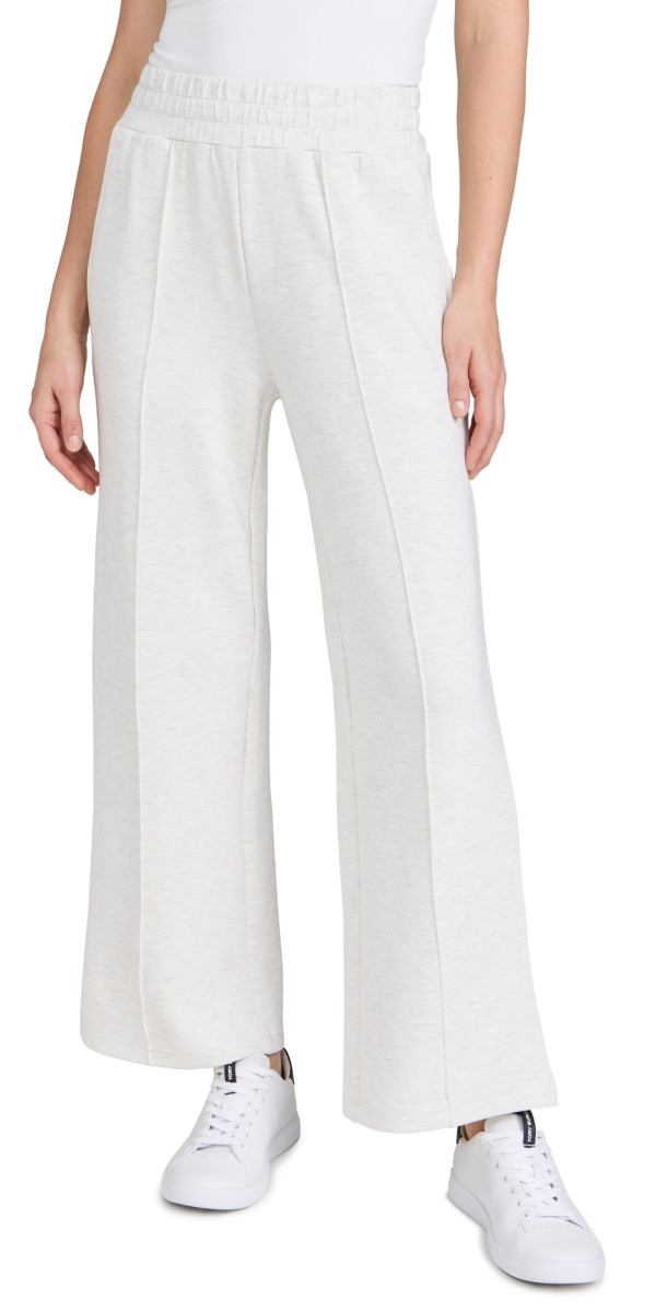 Varley The Wide Leg Pants 28 Ivory Marl