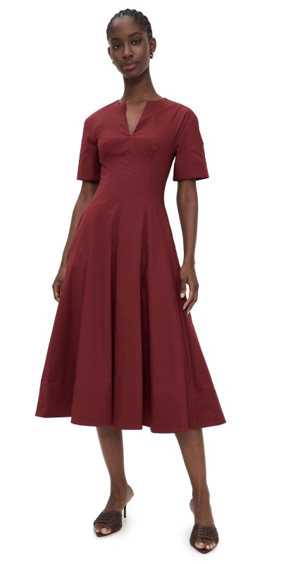 STAUD Frances Dress Sangria