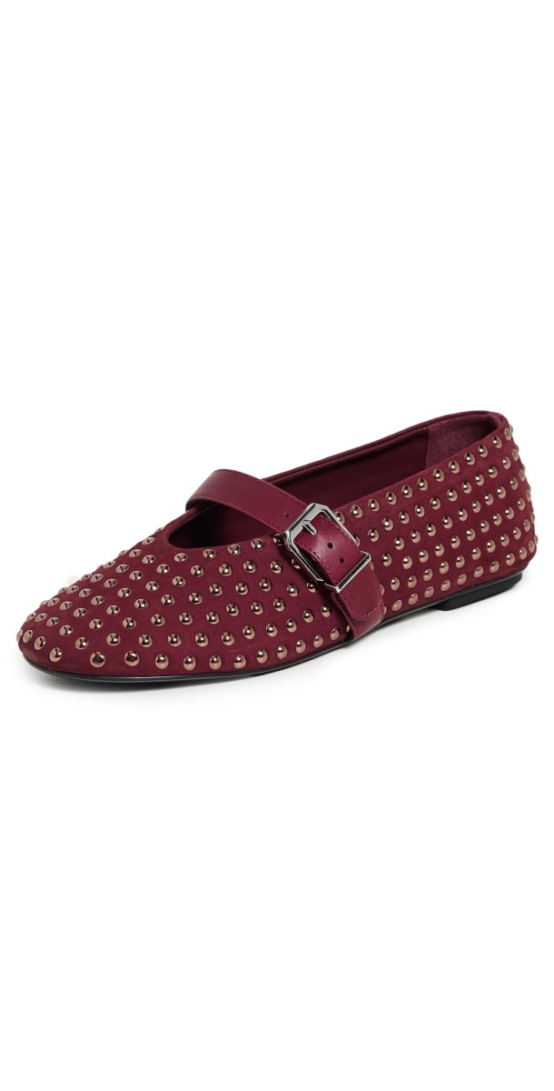 Schutz Eiza Shine Flats Vino