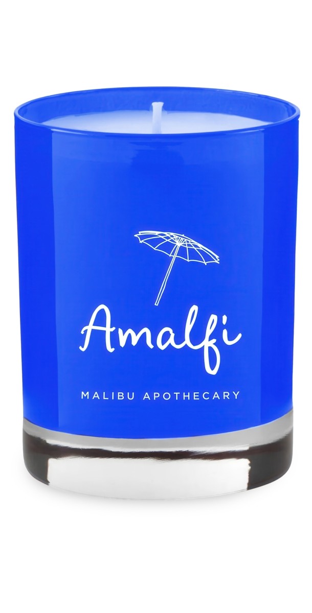 Malibu Apothecary Amalfi Blue Candle No Color