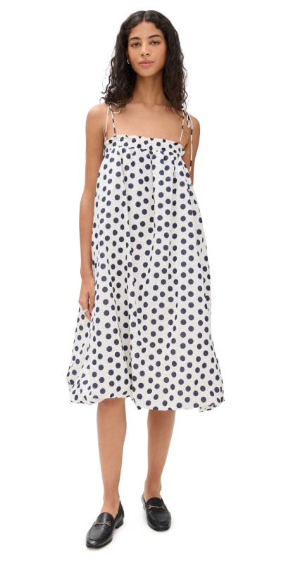 Sea Paulina Polka Dot Bubble Coverup Dress White