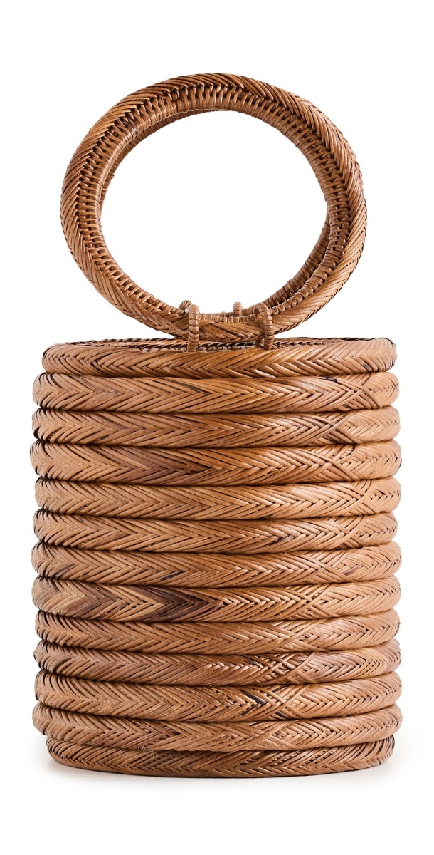 Cult Gaia Yasmina Top Handle Toasted Natural