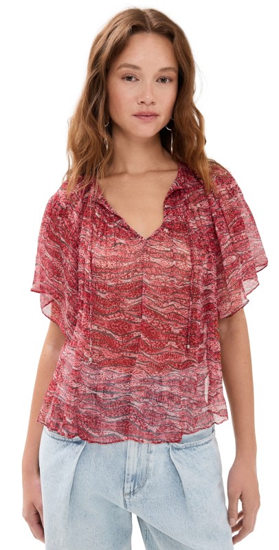 Isabel Marant Étoile Neslya Top Red