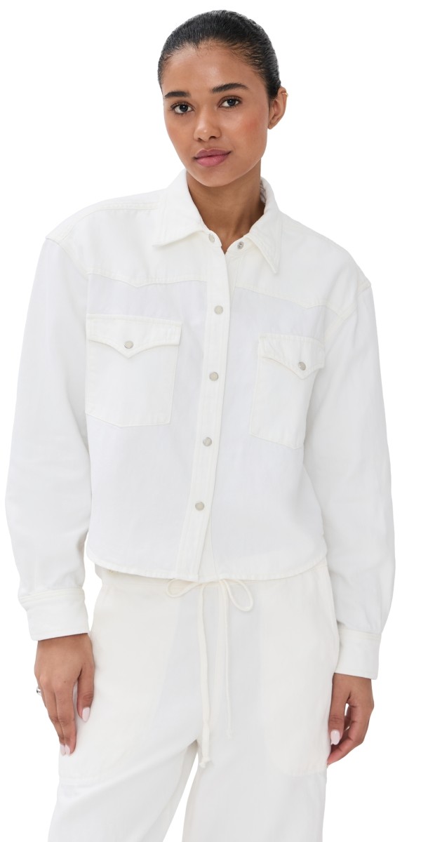 TWP Cropped OG Jacket White