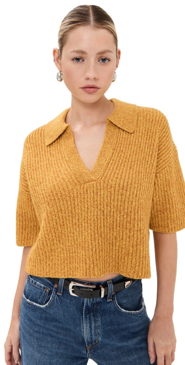 TWP Tallulah Cashmere Sweater Orange Juice