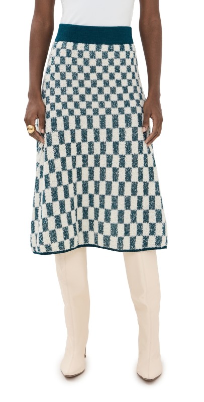 De Loreta Alexandra Skirt Forest Chess