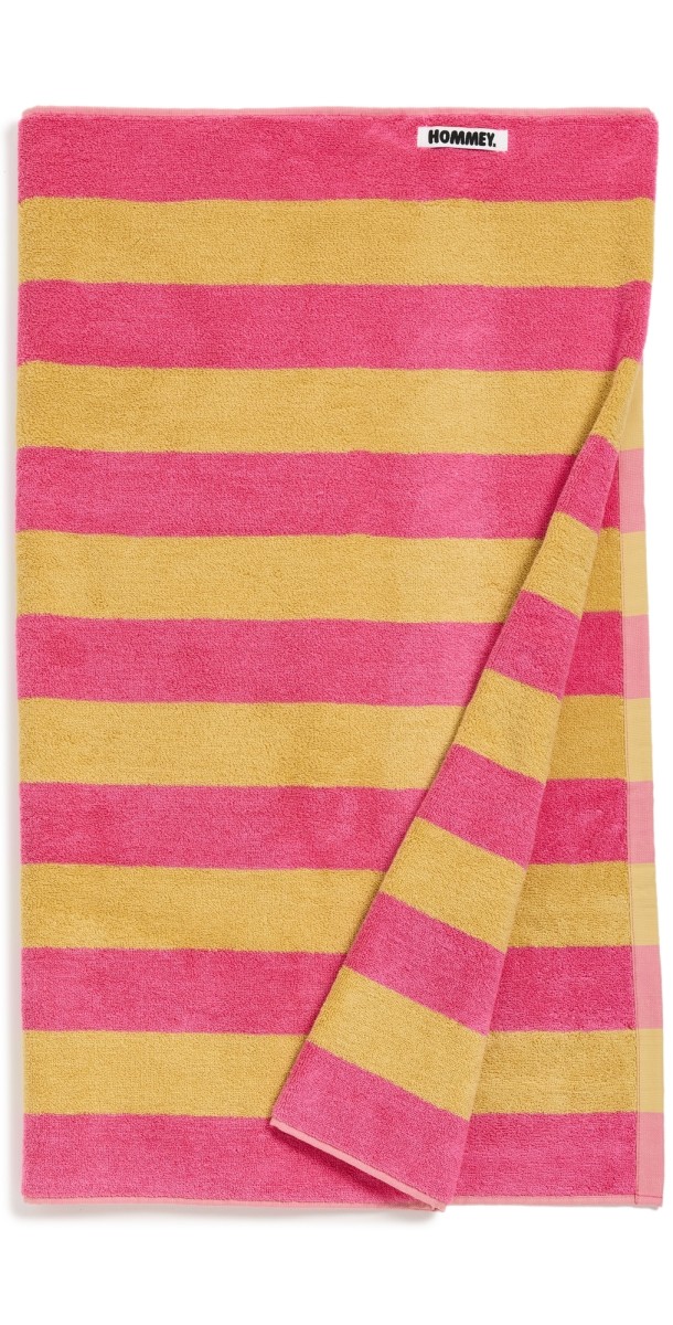 Hommey Beach Towel Candy Stripes