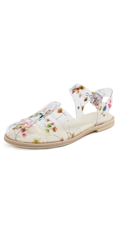 Freda Salvador Sera Fisherman Sandals Floral Pvc