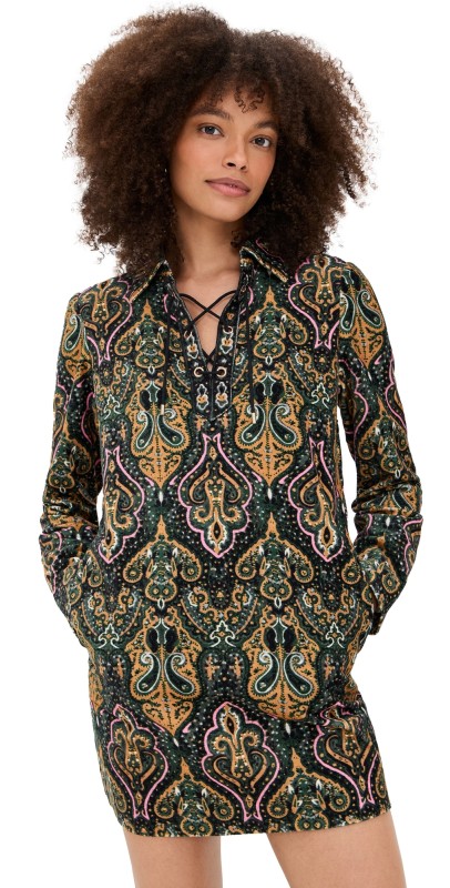 ba & sh Suga Velvet Dress Multico