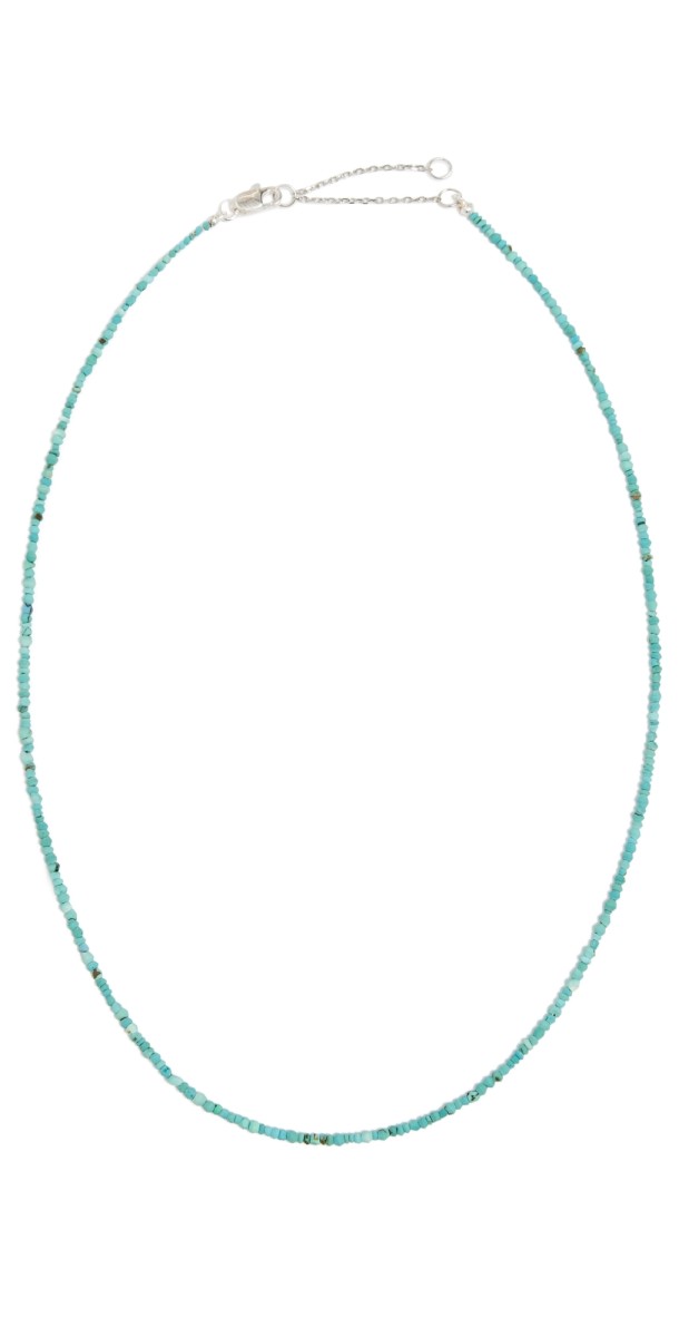 SHASHI Aisha Gemstone Necklace in Turquoise Turquois