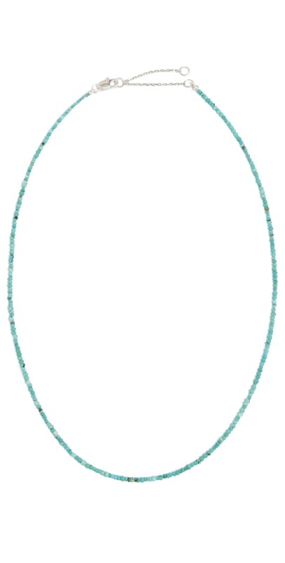SHASHI Aisha Gemstone Necklace in Turquoise Turquois