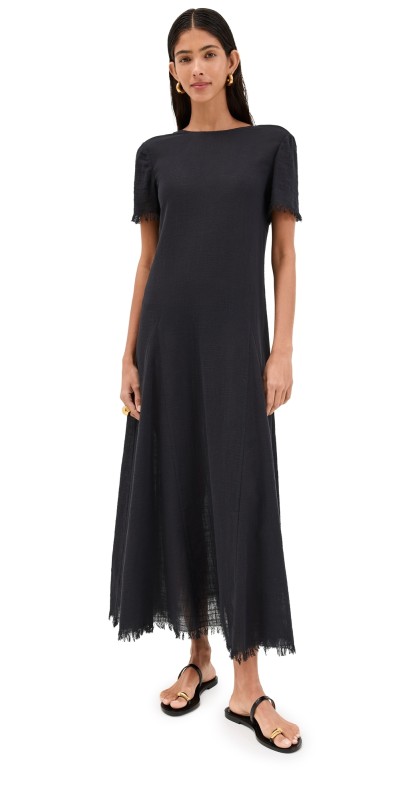STAUD Le Havre Dress Black