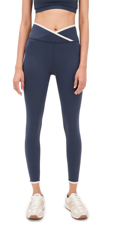 Strut This The Rae Ankle Leggings Navy Shell
