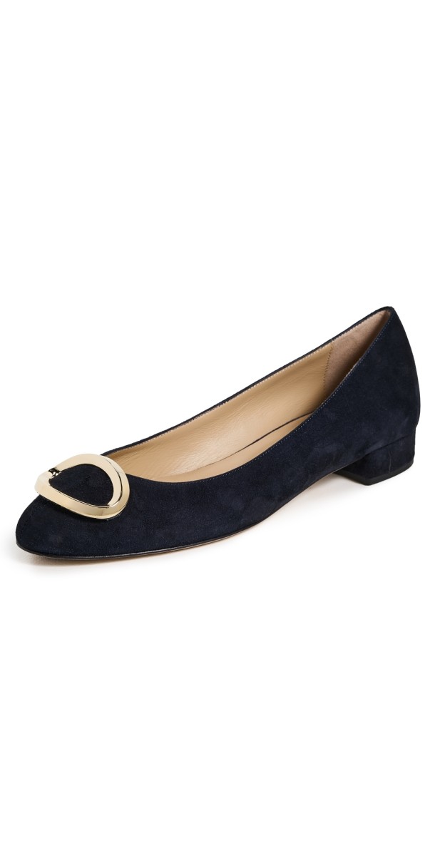 Jamie Haller The Lady Flats Navy