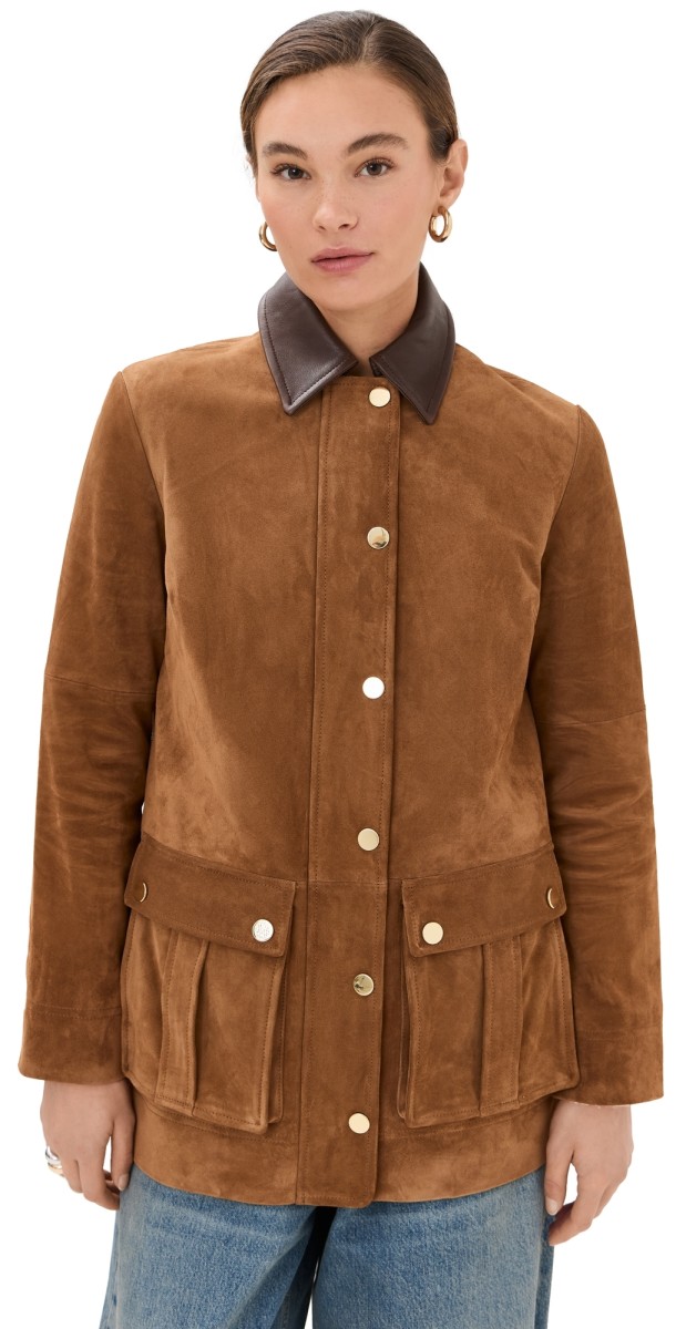 Veronica Beard Suz Dickey Chore Coat Whisky