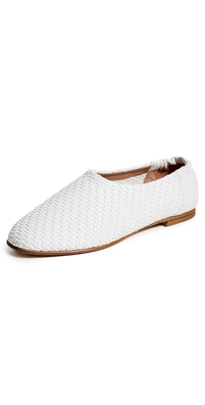 SIMKHAI Eden Woven Ballet Flats Ivory