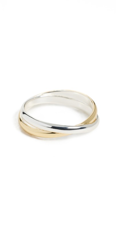 MÉGA Crossover Band Ring 14k Gold/Silver
